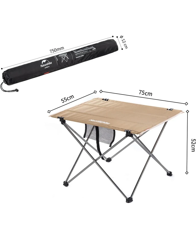 Naturehike Camping Table Folding Table Small Camping Folding Table Folding Dining Table Outdoor Portable Picnic Table Hiking Trip Camping Garden