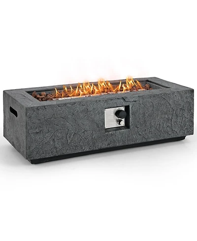 50000 Btu Fire Pit Table Set with Stainless Steel Burner