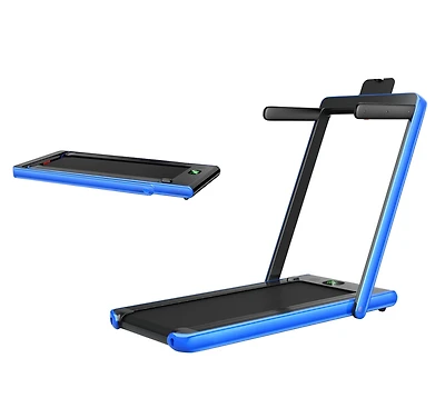 2.25HP 2 1 Folding Treadmill with App Speaker Remote Control