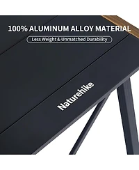 Naturehike Folding Igt Camping Table, Portable Outdoor Igt Cook System, Ultralight Aluminum Camp Table with Carry Bag for Car Camping Picnic