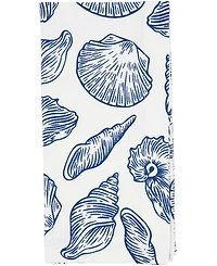 Saro Lifestyle Seaside Sea Shells Cotton Napkins, 20" x 20"