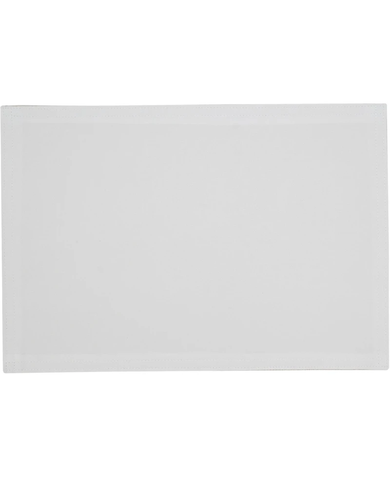 Saro Lifestyle Classic Stitched Plaid Placemats, 13" x 19"