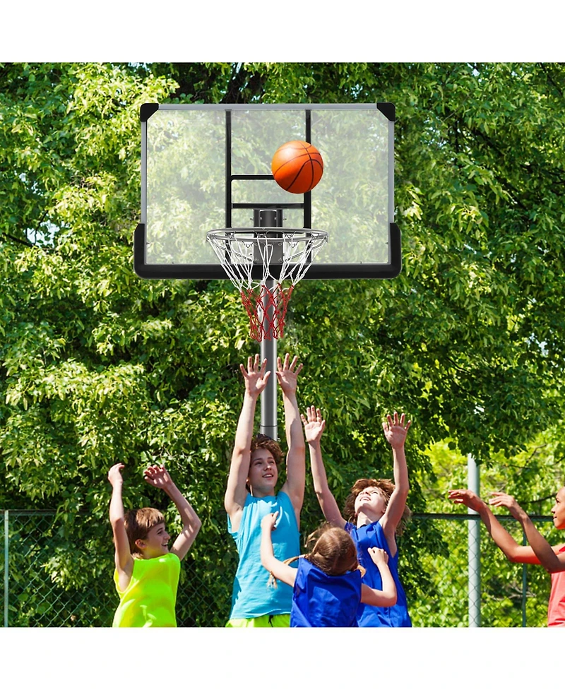 Basketball Hoop with Adjustable Height and Backboard