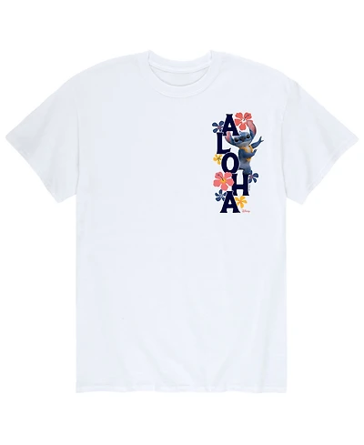 Airwaves Men's Lilo and Stitch Live Action Aloha Short Sleeve T-Shirt