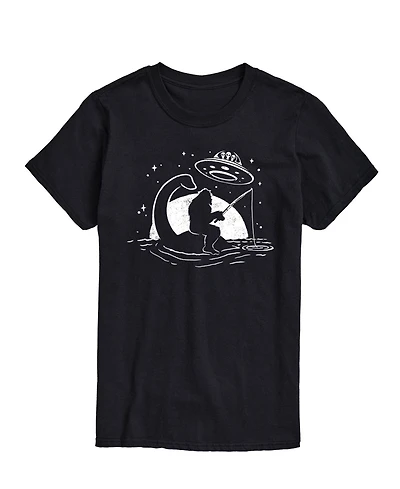 Airwaves Men's Sasquatch Alien Scene Short Sleeve T-Shirt
