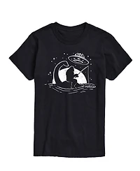 Airwaves Men's Sasquatch Alien Scene Short Sleeve T-Shirt
