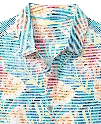 Tommy Bahama Men's Costa Wave Positano Palms Short Sleeve Shirt