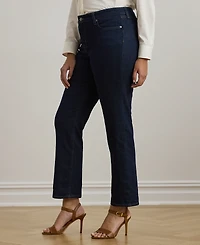 Lauren Ralph Plus-Size Mid-Rise Straight Jean