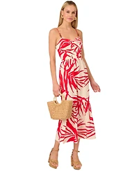 Adrianna by Papell Printed Sleeveless Midi Dress