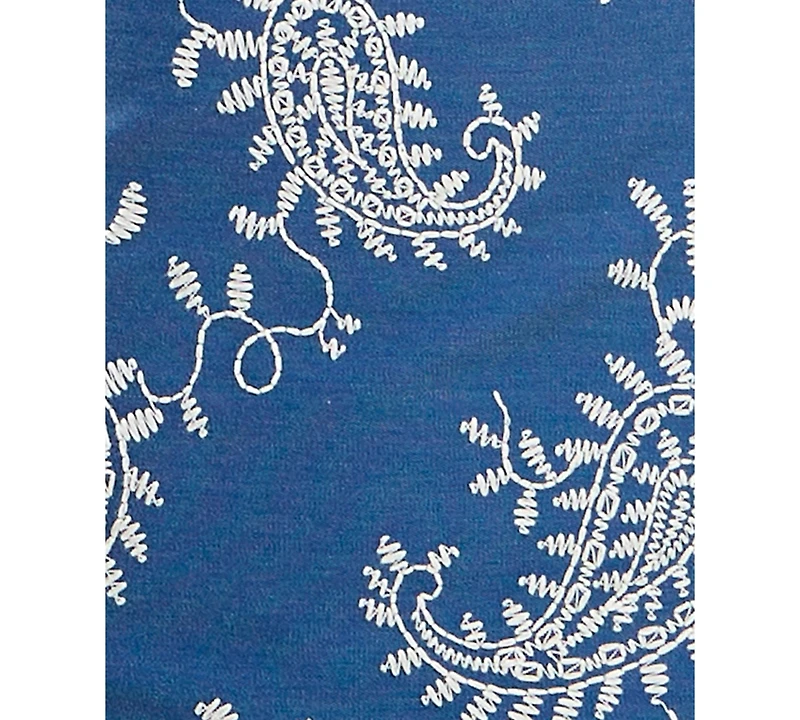 Trixxi Juniors' Emma Paisley-Embroidered Tie-Back Mini Dress
