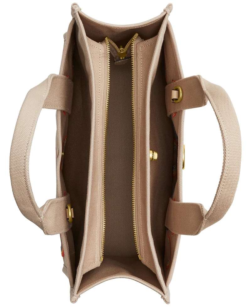 Coach Cargo Tote Bag With Rainbow