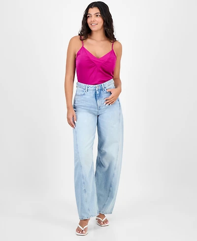 Boss Orange Women's Cotton High-Rise Ankle Balloon Jeans