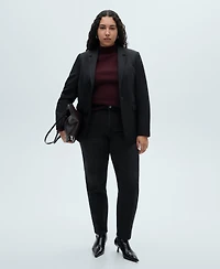 Mango Women's New Mom Comfort High-Rise Jeans