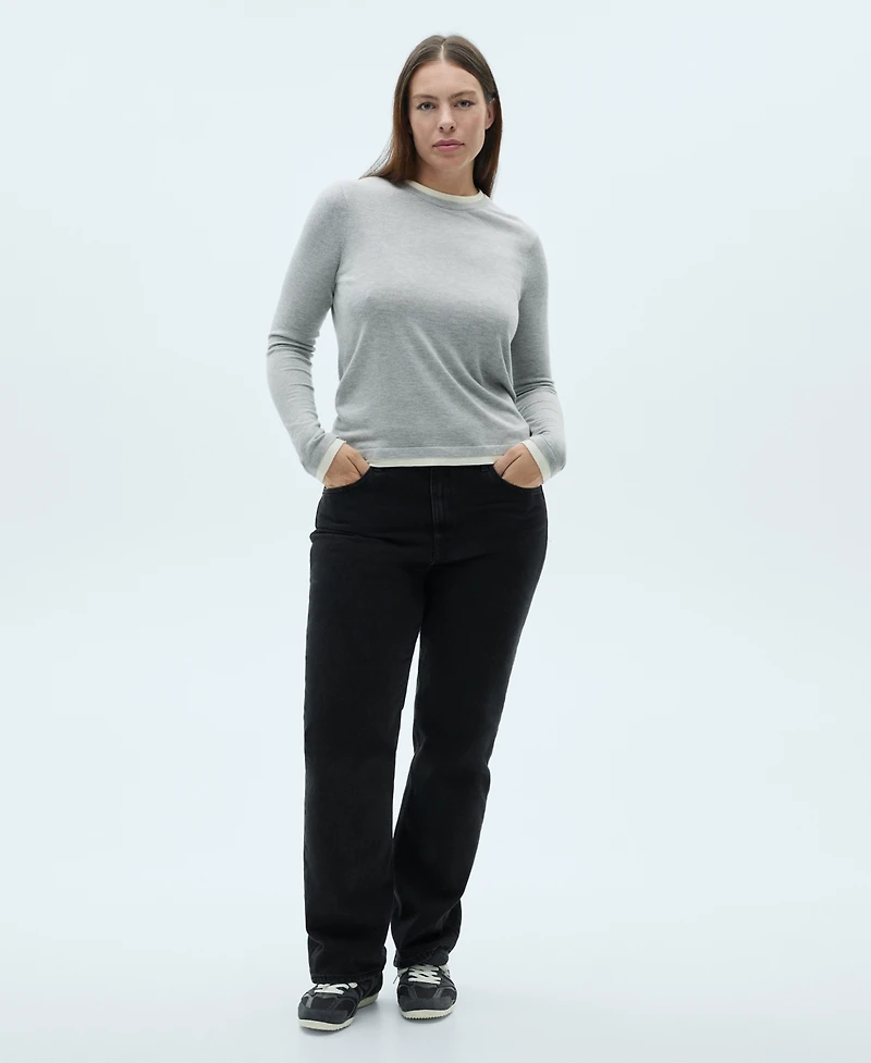 Mango Women's Matilda Medium-Rise Straight-Fit Jeans