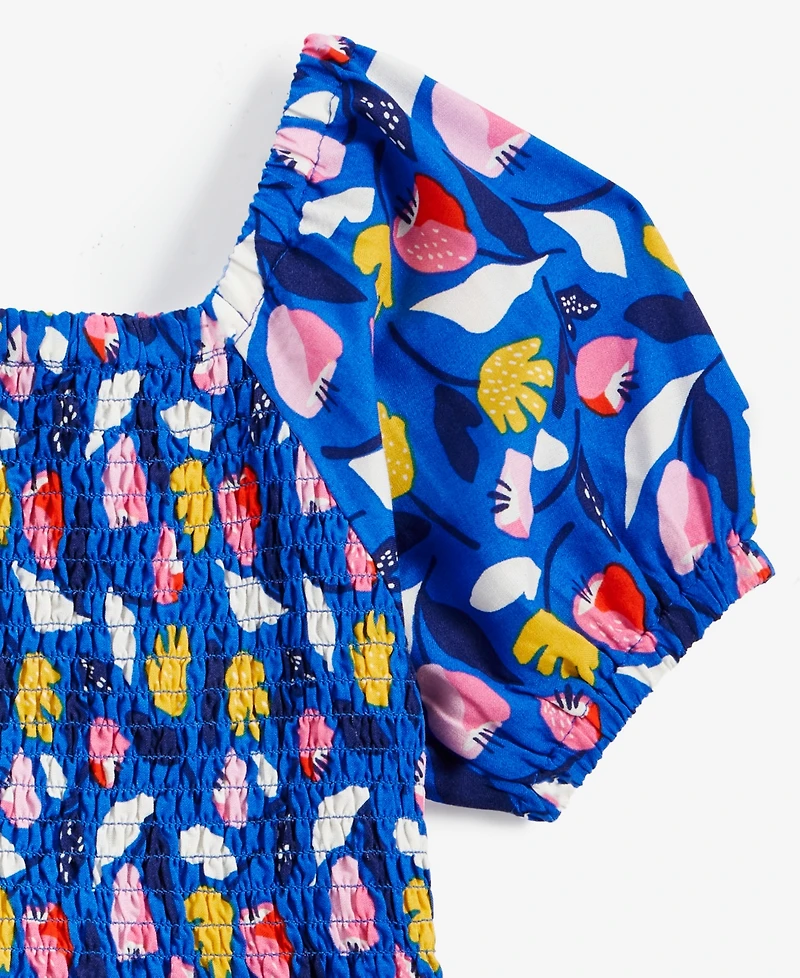 Epic Threads Little & Big Girls Floral-Print Smocked Dress, Exclusively at Macy's