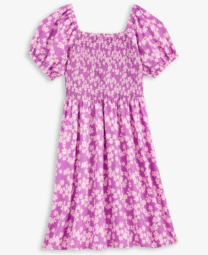 Epic Threads Little & Big Girls Ditsy Floral-Print Smocked Dress, Exclusively at Macy's
