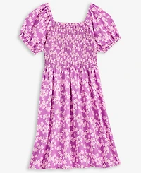 Epic Threads Little & Big Girls Ditsy Floral-Print Smocked Dress, Exclusively at Macy's