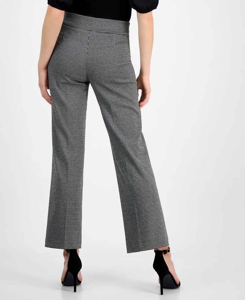 Anne Klein Women's Mid-Rise Pull-On Wide-Leg Pants