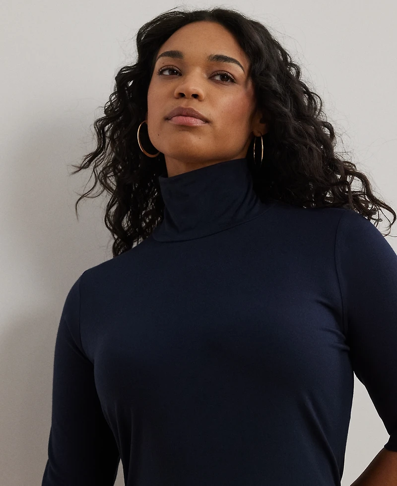Lauren Ralph Plus Lightweight Turtleneck Sweater