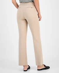 Anne Klein Women's Mid-Rise Pull-On Slash-Pocket Pants