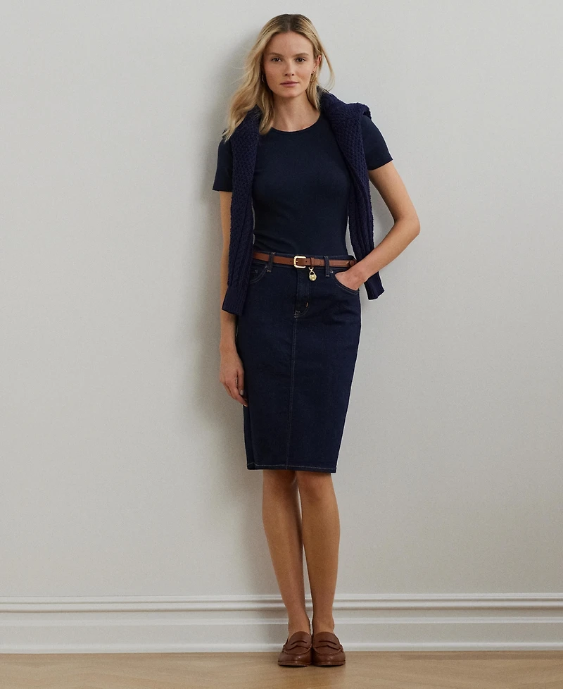 Lauren Ralph Denim Skirt