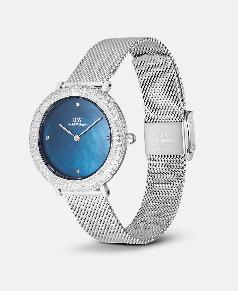 Daniel Wellington Women's Analog Silver-Tone Stainless Steel Watch, 32mm