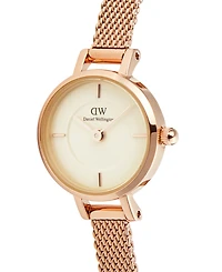 Daniel Wellington Unisex Analog Rose Gold-Tone Stainless Steel Watch, 19mm