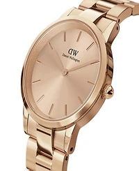 Daniel Wellington Unisex Analog Rose Gold-Tone Stainless Steel Watch, 28mm