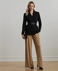 Lauren Ralph Women's Double-Breasted Wool Crepe Blazer