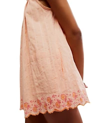 Free People Women's Latecia Embroidered Cotton Mini Dress