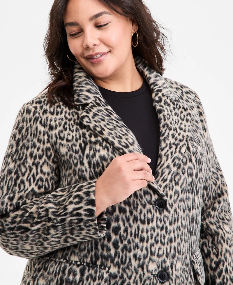 Bcbgmaxazria Plus Single-Breasted Coat