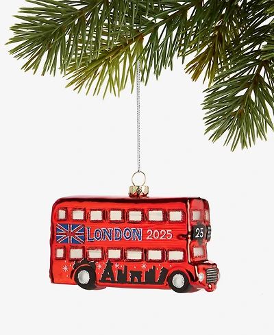 Holiday Lane Around the World London 2025 Double-Decker Bus Ornament, Macy's Exclusive