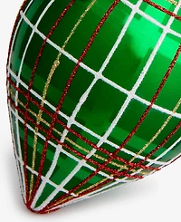 Holiday Lane Christmas Cheer Plaid Drop Ornament, Macy's Exclusive