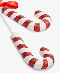 Holiday Lane Christmas Cheer Candy Cane Pick Ornament, Macy's Exclusive