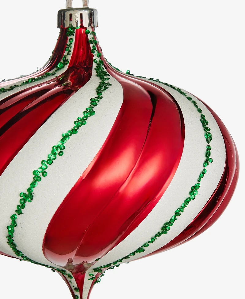 Holiday Lane Christmas Cheer Swirl Onion Ornament, Macy's Exclusive