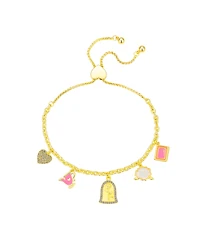 Disney Crystal and Mother of Pearl The Beast Bolo Bracelet