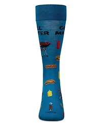 MeMoi Men's Grill Master Rayon Crew Socks