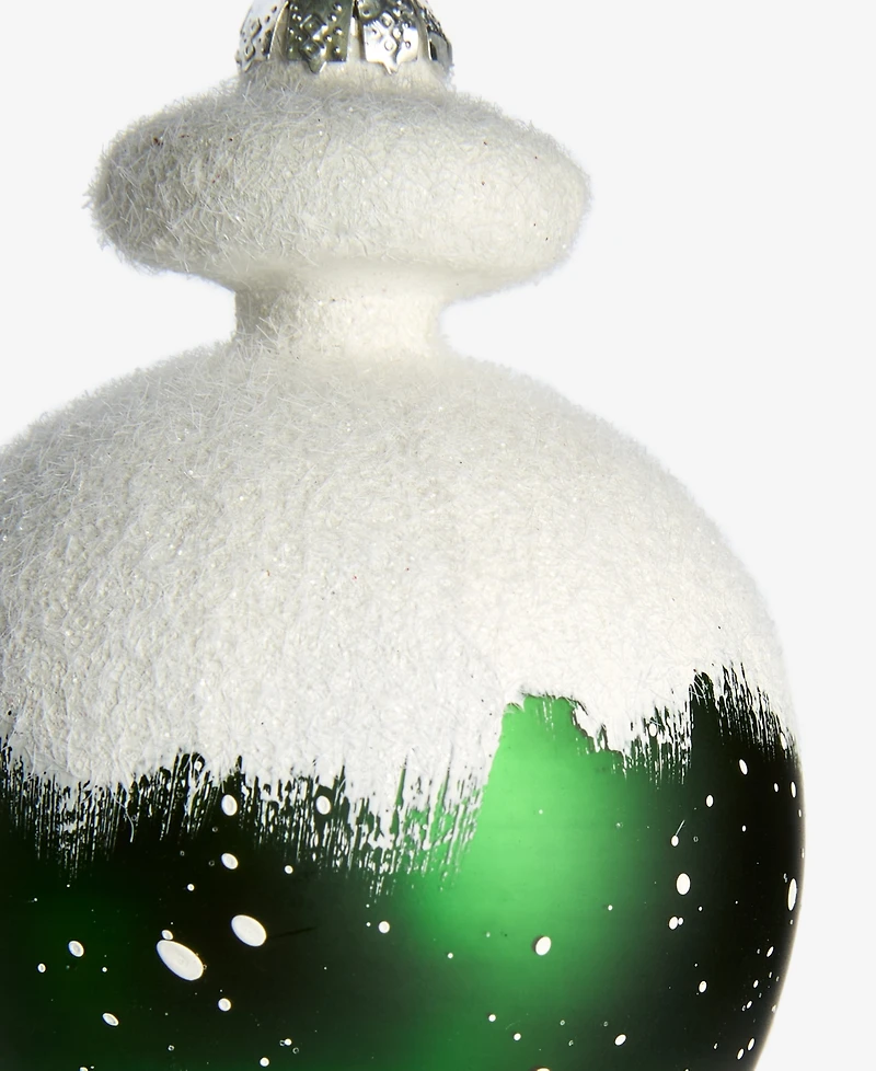 Holiday Lane Enchanted Emerald Glass Drop Ornament, Macy's Exclusive