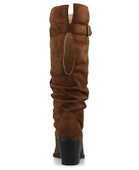 Journee Collection Women's Kaleah Pointed Toe Comfort Slouchy Boots