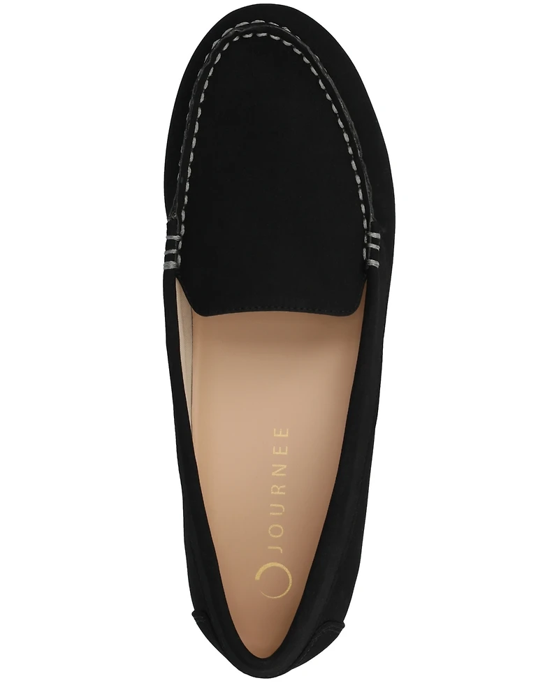 Journee Collection Women's Round Toe Comfort Loafers