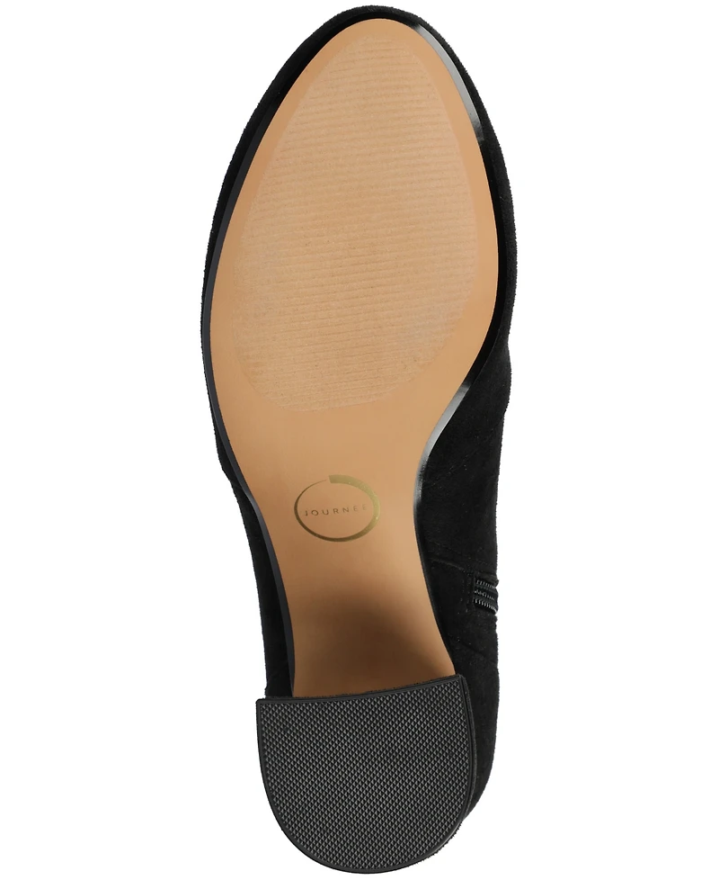 Journee Collection Women's Vivia Almond Toe Comfort Dress Booties