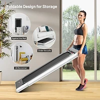 2-in-1 Electric Motorized Folding Treadmill with Dual Display, Speaker & Compact Design for Home Workouts