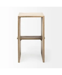 Wood Backless Counter Height Bar Chair