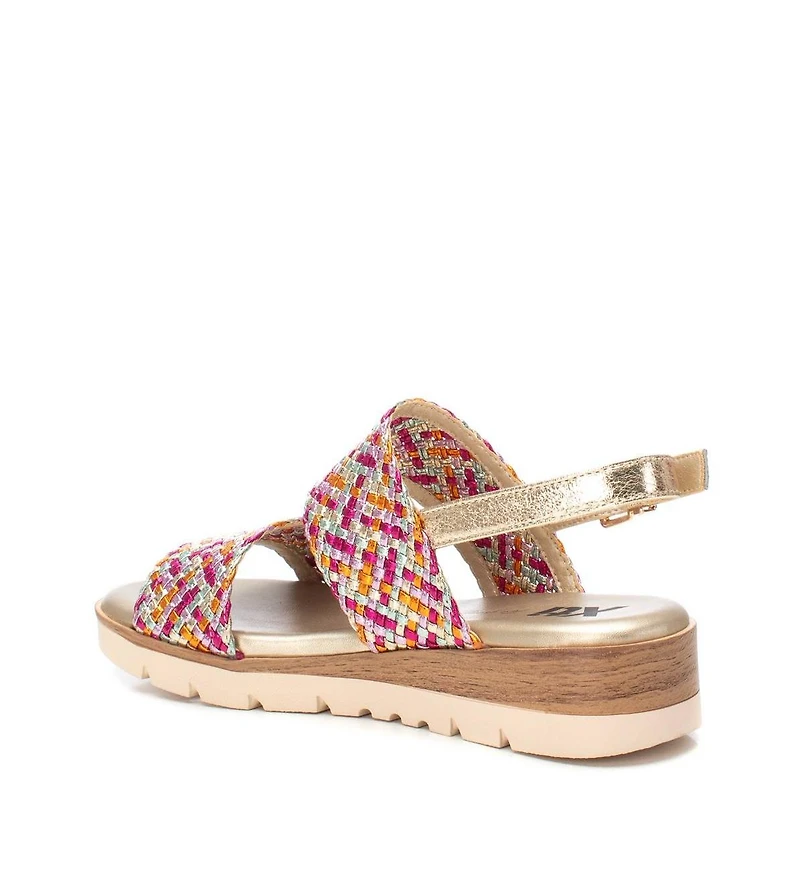 Women's Double Strap Flat Sandals By Xti
