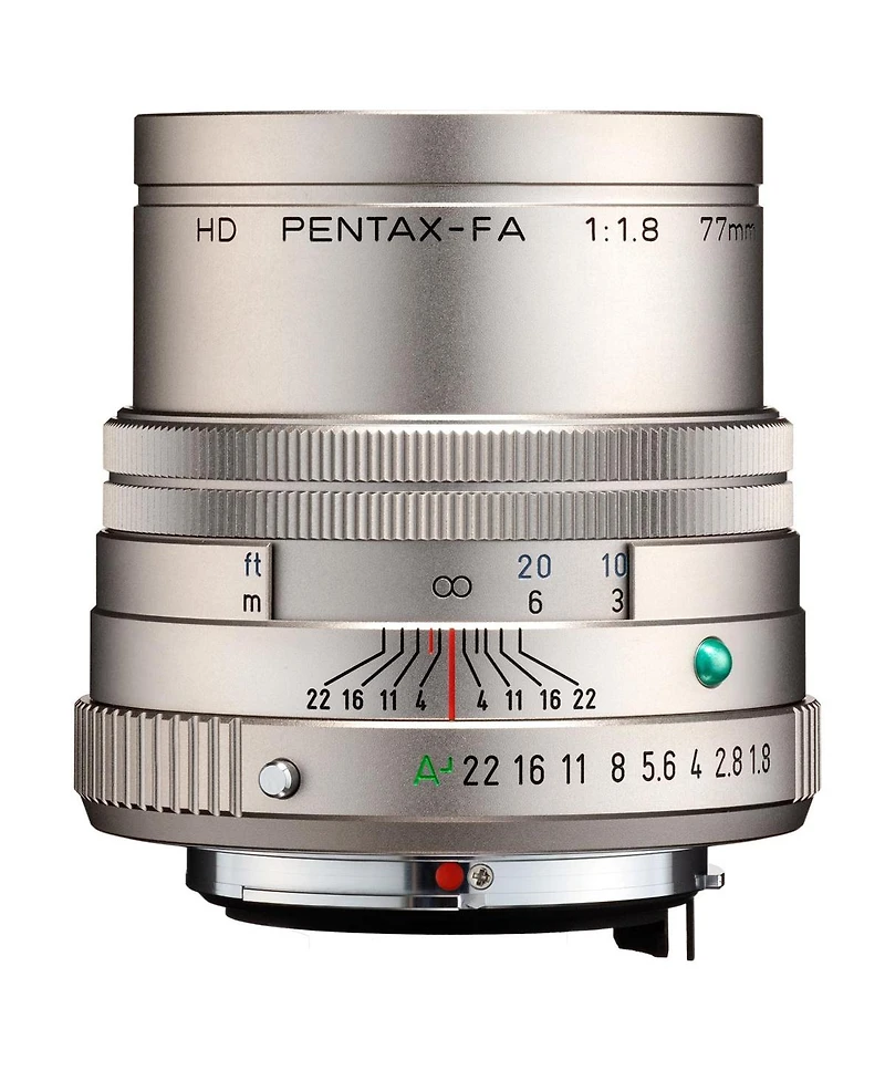 Pentax Hd Pentax-fa 77mm f/1.8 Limited Lens, Silver, Bundle with Hoya 49mm Uv+Cpl Filter Kit