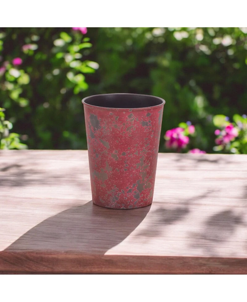 Lightweight Round Plastic Planter for Indoor and Outdoor Plants