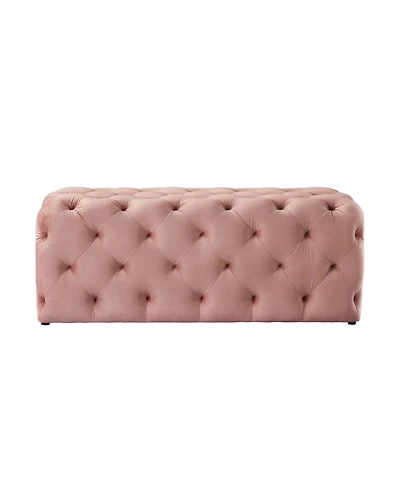 Upholstered Velvet Bench – Stylish Padded Seat for Entryway, Bedroom, or Living Room Decor