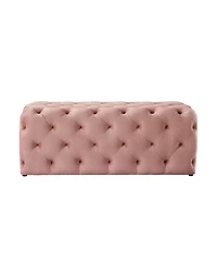 Upholstered Velvet Bench – Stylish Padded Seat for Entryway, Bedroom, or Living Room Decor