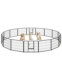 Adjustable Height Dog Playpen with Lockable Door – Spacious Pet Play Area for Dogs
