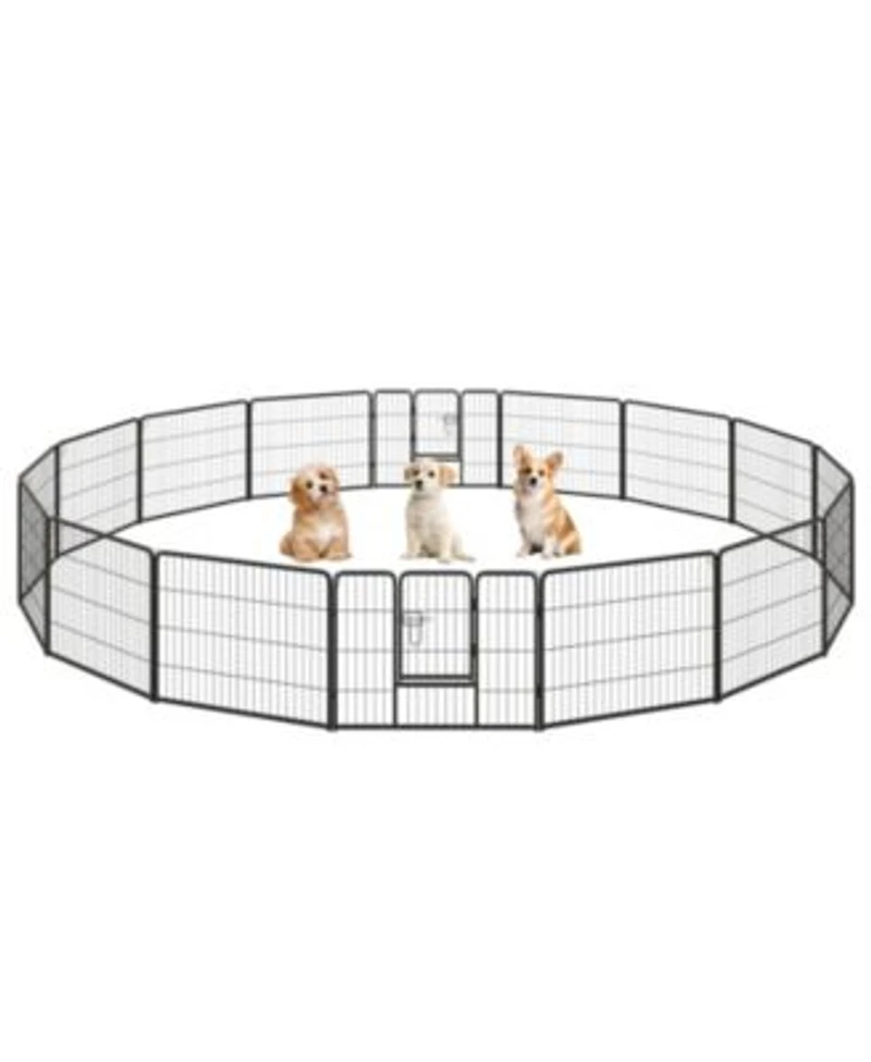 Adjustable Height Dog Playpen With Lockable Door X2013 Spacious Pet Play Area For Dogs